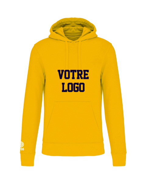 Sweat Capuche Coton à personnaliser FFBB Teamsport |Jaune