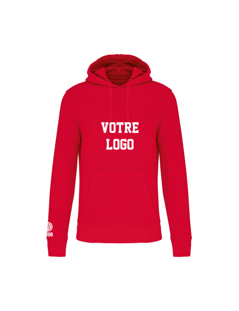 Sweat Capuche Coton à personnaliser FFBB Teamsport |Rouge