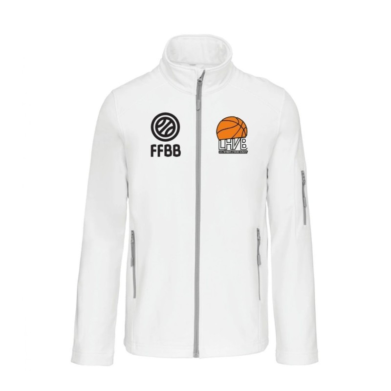 Veste softshell Noir / Blanc LVHB - FFBB