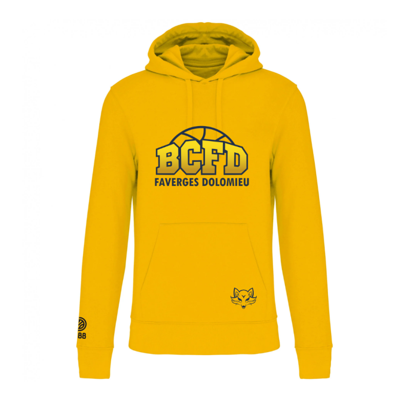 Sweat à capuche Jaune BCFD