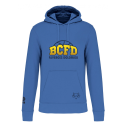 Sweat à capuche bleu BCFD (logo en noir)