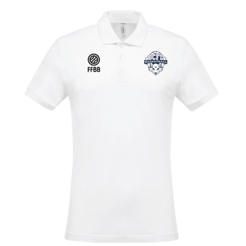 Polo Blanc BCFD (2 logos)