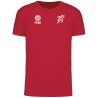 T-shirt Rouge ou Bleu marine logo cœur Patronage Laïque Basket